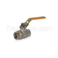 APPROVED VENDOR 1WMZ3 SS Ball Valve FNPT 1/2 In