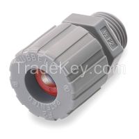 HUBBELL WIRING DEVICE-KELLEMS SHC1009CR  Liquid Tight Connector, 3/8 in., Red