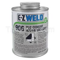 EZ WELD  WW90603   Cement, 16 Oz, Gray, PVC, Medium Body, LowVOC 