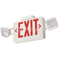 ACUITY LITHONIA   ECR LED  Exit Sign w/Emergency Lights, 3.8W, Red