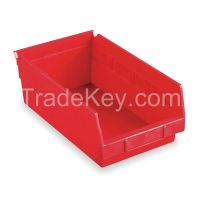 AKRO-MILS 30130RED F8464 Shlf Bin 11-5/8 in L 6-5/8 in W 4 In H