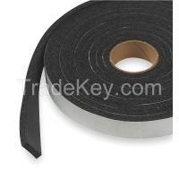 APPROVED VENDOR 2RRF2 Foam Seal 10 ft. 3/4 in W Black Rubber