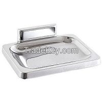APPROVED VENDOR 2VAL8 Soap Dish Silver 1-1/2x3-7/8x3-1/8In