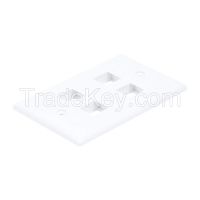 APPROVED VENDOR 14J396 WallPlate Blank 4 Hole White