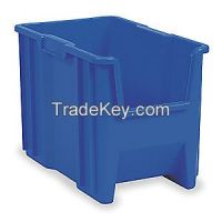 AKRO-MILS 13014BLUE F8813 Stacking Bin 17-1/2 in L 10-7/8 in W