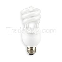 LUMAPRO 2CUU7 Screw-In CFL, Dimmable, 2700K, 15W