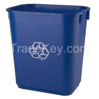 TOUGH GUY 4UAU4 Recycling Container 3.5 gal Blue