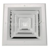 APPROVED VENDOR 4MJJ5 Diffuser 4-Way Duct Size 6 in x 6 In.
