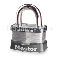 MASTER LOCK 5KA Padlock KA 1 In H 4 Pin Steel