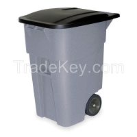 RUBBERMAID FG9W2700GRAY  D1945 Trash Can 50 gal. Gray