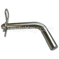 APPROVED VENDOR 3HLR8 Hitch Pin Bent Stl Zinc 3/8x4 L