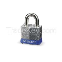 MASTER LOCK  3BLU    D1927 Lockout Padlock KD Blue 9/32In. Dia.