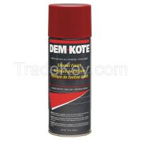 DEM-KOTE 6FGJ1 Spray Paint, Safety Red, 10 oz.