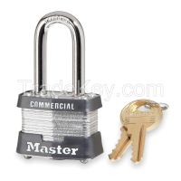 MASTER LOCK 3LF Padlock KD 1-1/2 In H 4 Pin Steel