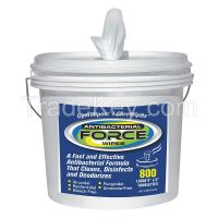 GYM WIPES  2XL - 400 Antibacterial Force Wipes, Lemon, White