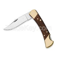 PROTO J18545 Folding Pocket Knife Lockback w/Sheath