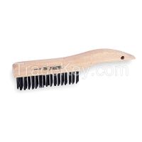 TOUGH GUY 1VAF9 Scratch Brush Rows 4 x 16 Carbon Steel