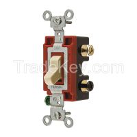  HUBBELL WIRING DEVICE-KELLEMS CS320I H6589 Wall Switch 3-Way Toggle 20A Ivory