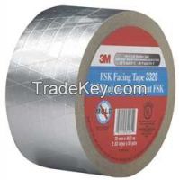 3M   33203    FSK Facing Tape 3 in x 50 Yd. Silver