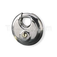 MASTER LOCK  40KAD Economy Disk Padlock 5/8 In H KA Silver