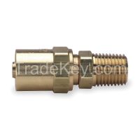APPROVED VENDOR 2X769 Hose End For ID 1/4 In 1/4 In NPT Brass