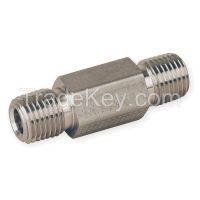 PARKER   4-4 MHLN-SS 3.0    Hex Long Nipple, Pipe 1/4 In, Hex 5/8  