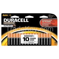 DURACELL   MN24B16PTPZ99    Battery, Alkaline, AAA, PK16
