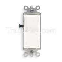 LEVITON   5603-2W   H6633 Wall Switch 3-Way Rocker 15A White