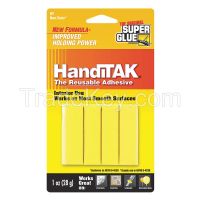 SUPER GLUE    HT-12  Putty, Reusable, 1 oz, (4) Yellow Strips