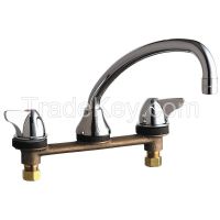CHICAGO FAUCETS 1888ABCP Kitchen Faucet 2.2 gpm 9-1/2In Spout