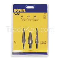   IRWIN UNIBIT  502    HSS Step Drill Bit Set 3 Pc