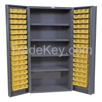 DURHAM  DC-DLP-96-4S-95   Bin Drawer Cabinet Assembled 96 Bins