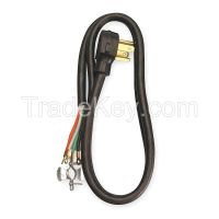COLEMAN CABLE 091568908 Dryer Cord 30A 6 ft. Black