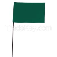 APPROVED VENDOR 3JUR6 Marking Flag Green Blank Vinyl PK100