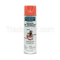 INDUSTRIAL CHOICE 247836 Marking Paint, Fluor. Red Orange, 17 oz.