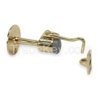 BATTALION 5U611 Hook-Style Door Holder 2 In Bright Brass