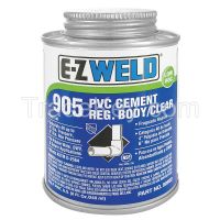 EZ WELD WW90502 Cement, 8 Oz, Clear, PVC, Low VOC