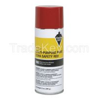 TOUGH GUY 4WGC6  OSHA Safety Red Spray Paint, Gloss Finish, 12 oz.