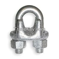 APPROVED VENDOR 4DV35 Wire Rope Clip U-Bolt 1/4In Forged Steel