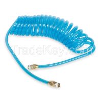 SPEEDAIRE    1VEJ9    Coiled Air Hose, 1/4 In ID x 15 Ft, Poly