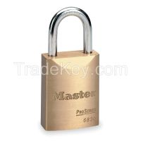 MASTER LOCK 6830KA10G200 Padlock KA 1-1/16 In H 5 Pin Brass