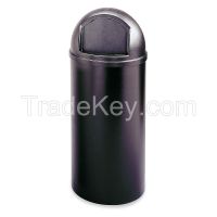 RUBBERMAID FG817088BLA D1953 Side Opening Trash Can Round 25 gal.