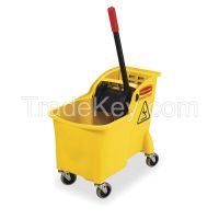 RUBBERMAID FG738000YEL Mop Bucket and Wringer 31 qt. Yellow RUBBERMAID FG738000YEL
