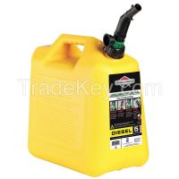 BRIGGS STRATTON 85056 Spill Proof Diesel Fuel Can 5 Gal Yellow BRIGGS STRATTON 85056