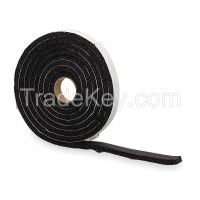 APPROVED VENDOR 2RRF1 Foam Seal 10 ft. 1/2 in W Black Rubber APPROVED VENDOR 2RRF1