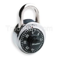 MASTER LOCK  1525EZRC   Combination Padlock, Front, 1 Dial, SS