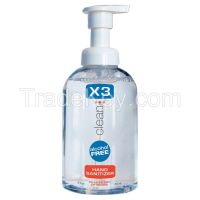 X3 CLEAN   10010   Hand Sanitizer, Size 8.5 oz., Foam