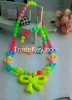 BPA Free Silicone Teething Necklace For Baby