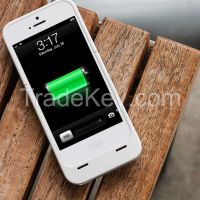 Real capacity 2300mAh external protective backup battery charger case for iPhone 5 / 5S
