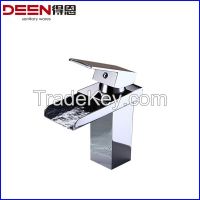 Modern Single Handle Waterfall Bathroom Sink Faucet (Chrome Finish)